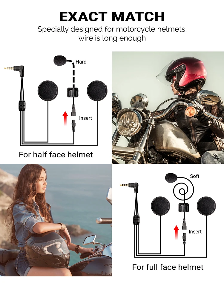 2 шт V6 плюс домофон мото rcycle шлем домофон Мото шлем bluetooth гарнитура 6 всадников 1200 м беспроводной Intercomunicador FM светодиодный