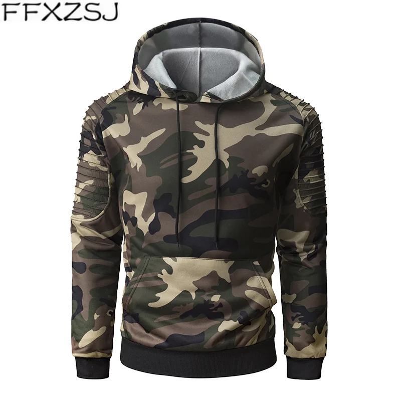 2019 men camouflage hooded hoodies sweatshirts
