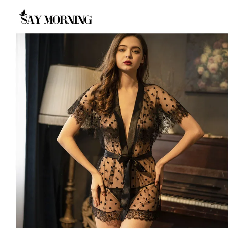 Женское кружевное нижнее белье SAY MORNING пикантная кружевная Пижама | Тематическая