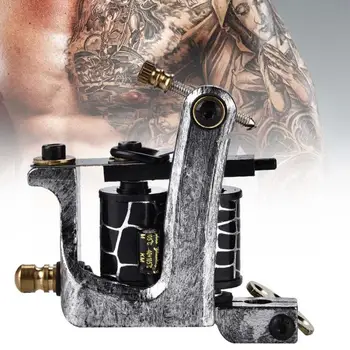 

10 wraps Professional Alloy Tattoo Machine Pen Copper Coils Shader Microblading Tattoo Machine Gun Permanent Makeup Machine
