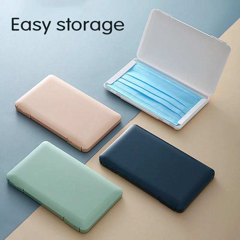 

Portable Mascarillas Storage Box Case Disposable Face Masks Container Safe Disposable Face Mask Storage Box Organizer Dustproof