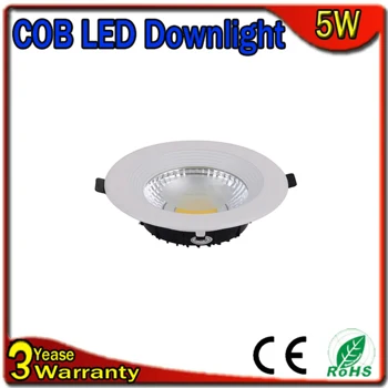 

10PCS/Lot Samsung Chip 3 Years Warranty Dimmable LED Down Light COB LED Downlight 5W Recessed Ceiling Bulb Spotlight Lamp