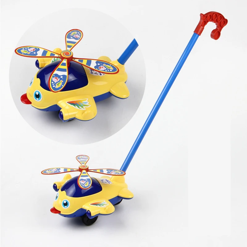 

Baby Hand Push Pull Toddler Toy Kids Single Plastic Stroller Children Motor Skills Hand-Eye Coordination Education Walk Gift