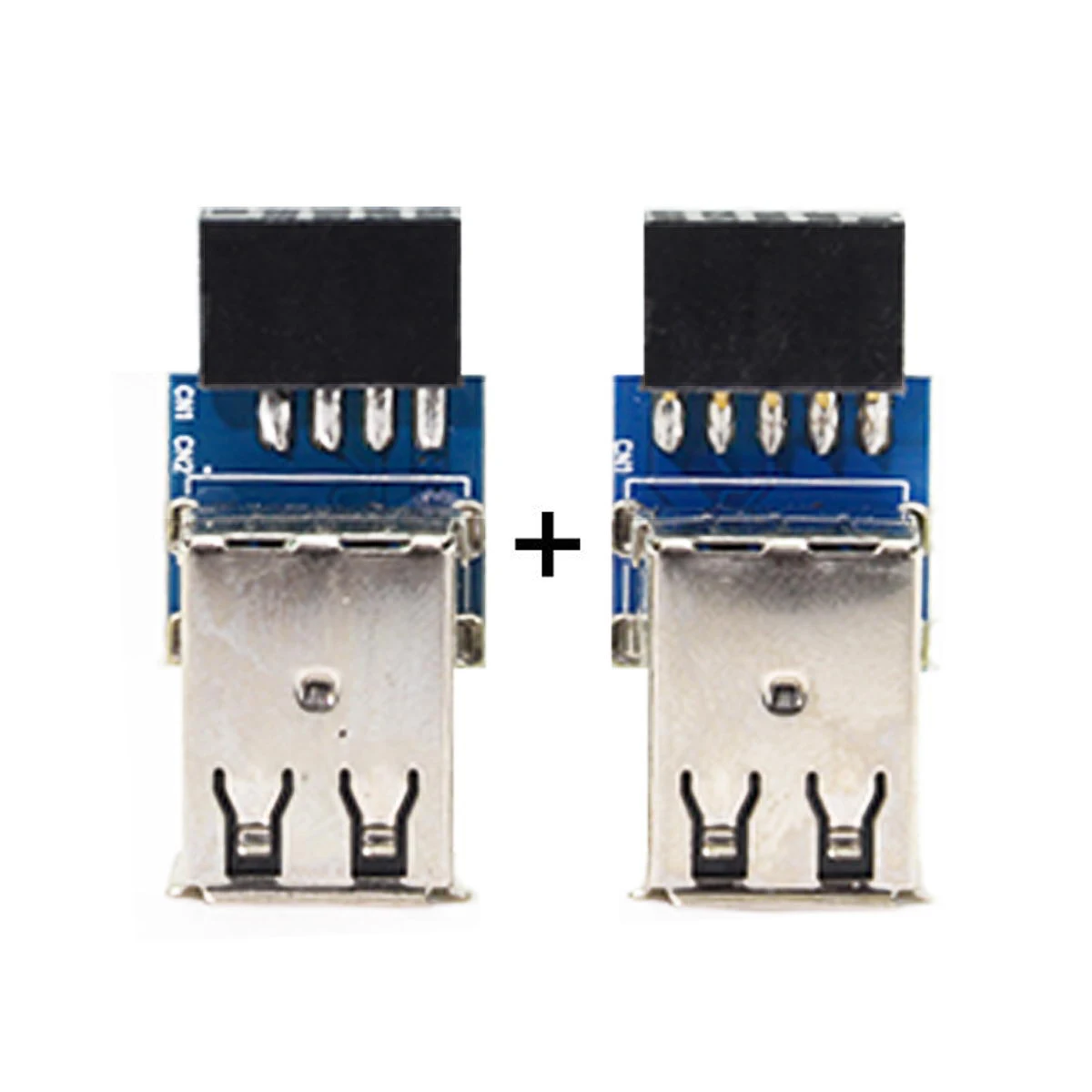 2 шт. USB 0 Type-A Female / Type-B to 9pin/10Pin Материнская плата Женский адаптер конвертер