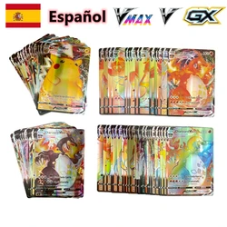 Cartes Pokemon TAG en espagnol TEAM GX VMAX, entraîneur d'énergie, brillantes, jeu, jouet pour enfants, nouvelle collection 