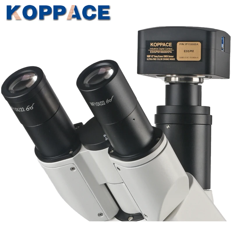 KOPPACE 100X 400X 18 миллионов пикселей USB3.0 Перевернутый Биологический составной