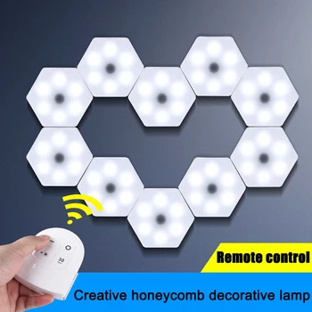 

Magnetic Honeycomb Lamp Modern LED Night Light Lamp Remote Control Lighting LED Night Lights Indoor Decor
