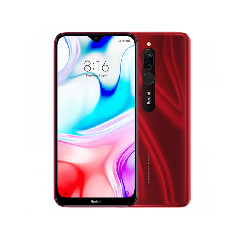 Xiaomi Redmi 8 с глобальной прошивкой, 4 ГБ, 64 ГБ, Восьмиядерный процессор Snapdragon 439, двойная камера 12 МП, мобильный телефон, 5000 мАч, большая батарея OTA - Цвет: Red