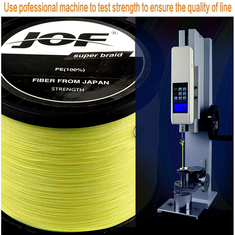 JOF PE Braided Fishing Line 500M 300M 100M 4 Strands Multifilament Fishing Line Carp Fishing Wire 10-120LB JOF PE Braided Fishing Line 500M 300M 100M 4 Strands Multifilament Fishing Line Carp Fishing Wire 10-120LB