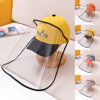 

3-12years Protective Hats Dustproof Cover Kids Boys Girls peaked Anti-spitting cap Hat Isolate germs Защитный колпачок#2
