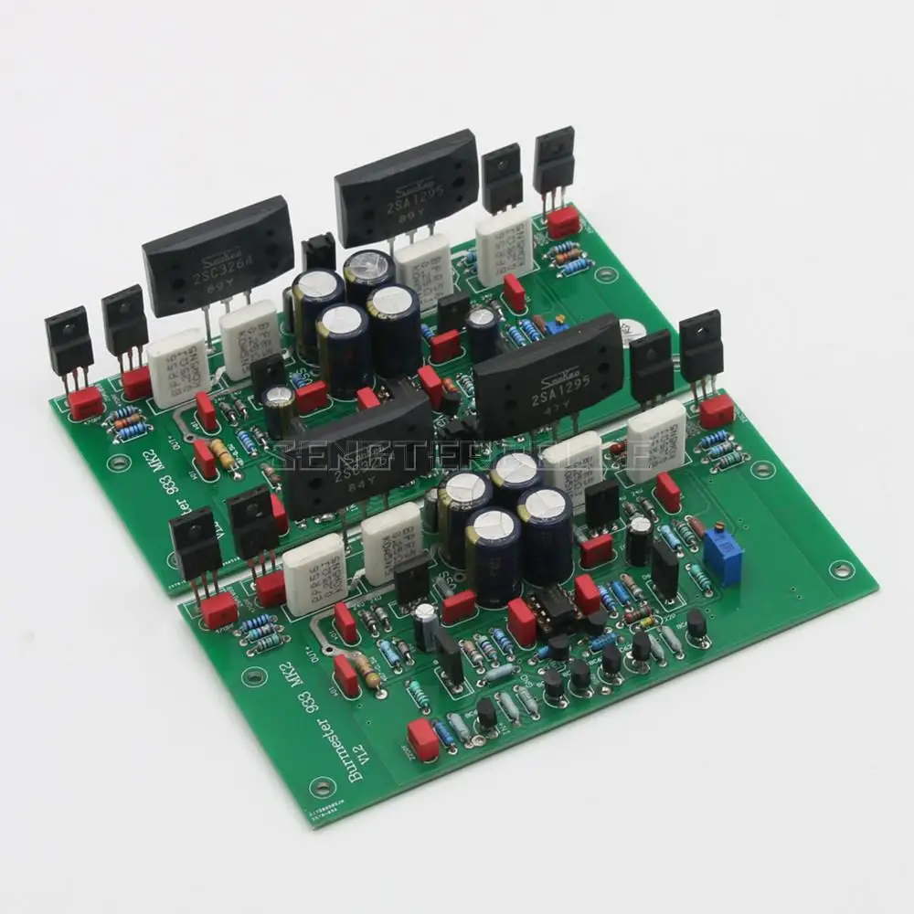 1 Pair Assemble 933 Hifi Stereo Power Amplifier Board Sanken 2sa1295