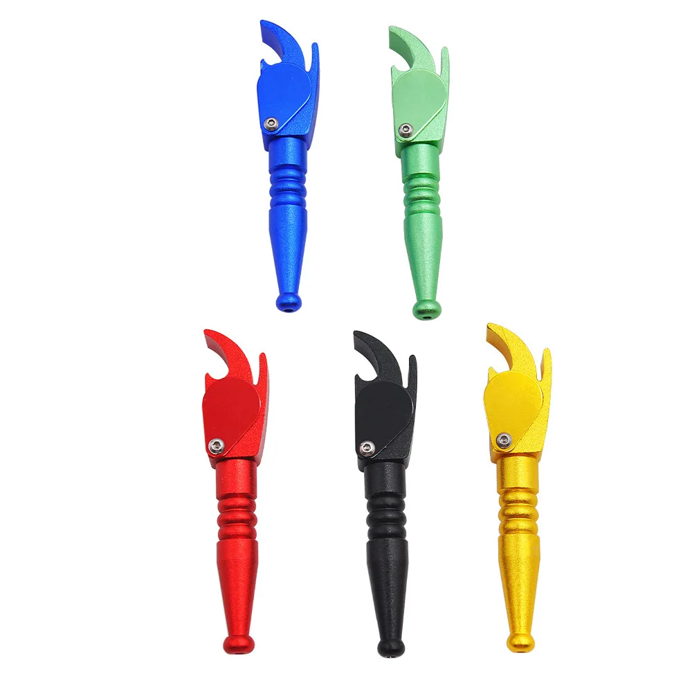 

New aluminum alloy multi-function opener pipe lengt112MM metal tobacco vanilla tube suitable for summer use smoking pipe
