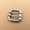 Belt Buckle Bag Fasteners Double Pin Stainless Steel Weightlifting Roller Matel Waistband Head 60mm 52mm 2