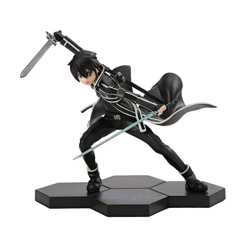 15CM Sword Art Online Figure Kirito Kirigaya Kazuto Action Figure Fighting Climax Toy 15CM Sword Art Online Figure Kirito Kirigaya Kazuto Action Figure Fighting Climax Toy