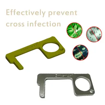 

1Pc Elevator Button Contactless Tool Safety Door Opner Handle Brass Key Grip Safety Isolation No-Touch Health Accessories