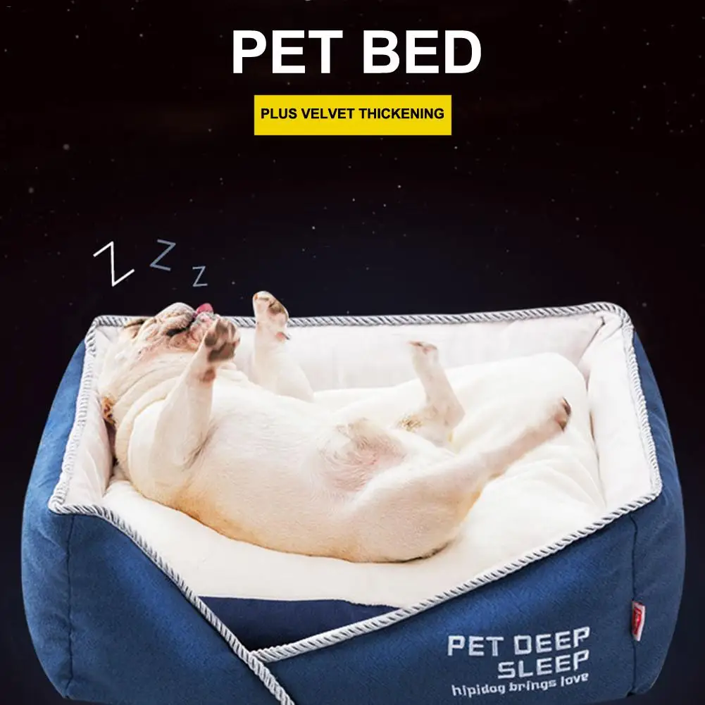 Dogs Bed For Small Medium Large Dogs Pet House Kennel Waterproof Bottom Soft Warm House Cat Dog Bed S/M