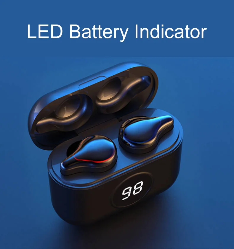 

Wireless Bluetooth 5.0 Earphone TWS SE-16S HIFI In-Ear Dustproof and Waterproof Headset Support iOS/Android Phones HD Call
