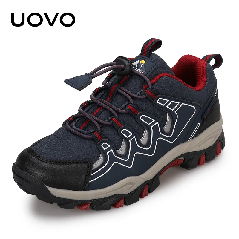 UOVO Boys Sneakers Kids Breathable Children Hiking Shoes Spring And Autumn Outdoor Footwear Eur #27-39