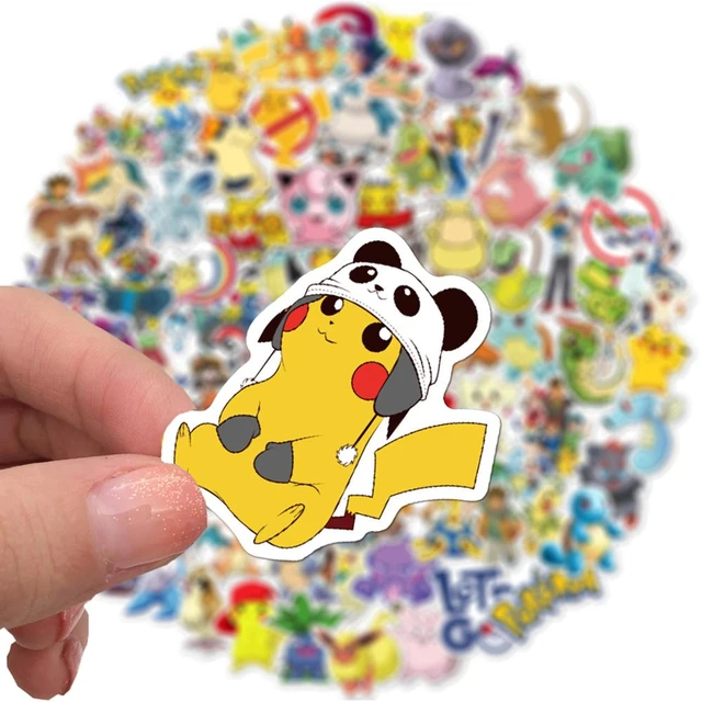 50/100PCS Pokemon Stickers Aesthetic Cartoon Anime Graffiti Pegatinas  Suitcase Suitcase Guitar Waterproof Naklejki