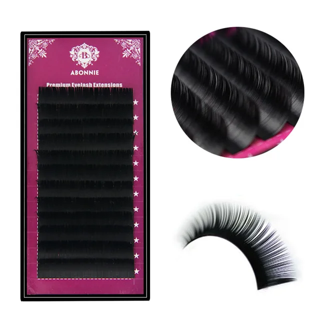 Abonnie C/D Curl Classic Individual Eyelash Extensions Russian Volume Lashes Fluffy Premium Lashes Extensions