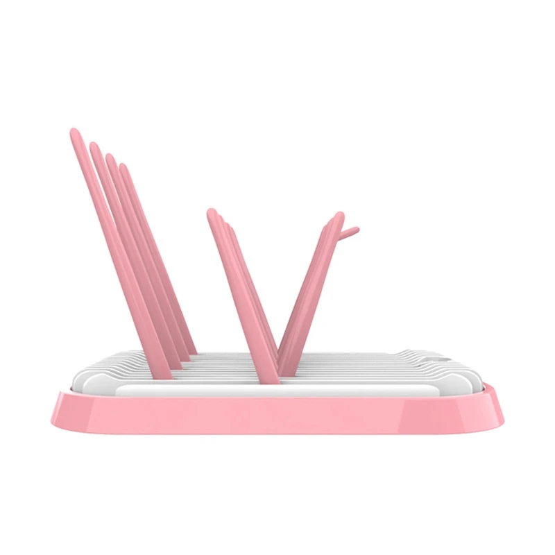 Pink Очень важно держатель для детской бутылочки для кормления крылом бутылка Портативный сушки травы чашки стеллаж для выставки товаров, в нее можно положить все необходимый принадлежности сушилка для очистки хранения Dr - Цвет: Pink