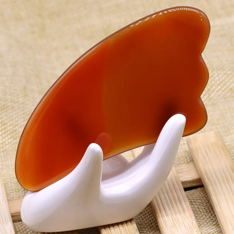 Китайский традиционный инструмент Gua Sha для лица, забота о здоровье, натуральный розовый кварц, спа иглоукалывание, выскабливание, Нефритовый камень, массаж, лечебный макияж