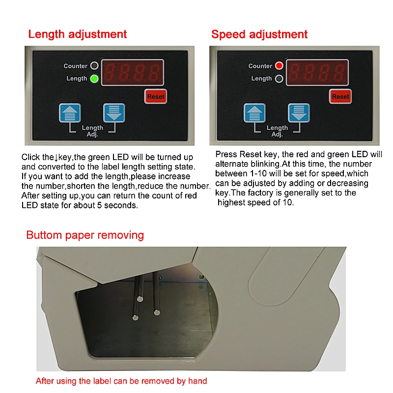  AL X130 electronic label peeling machine 130mm Automatic Label Stripping Dispenser for Self-adhesiv