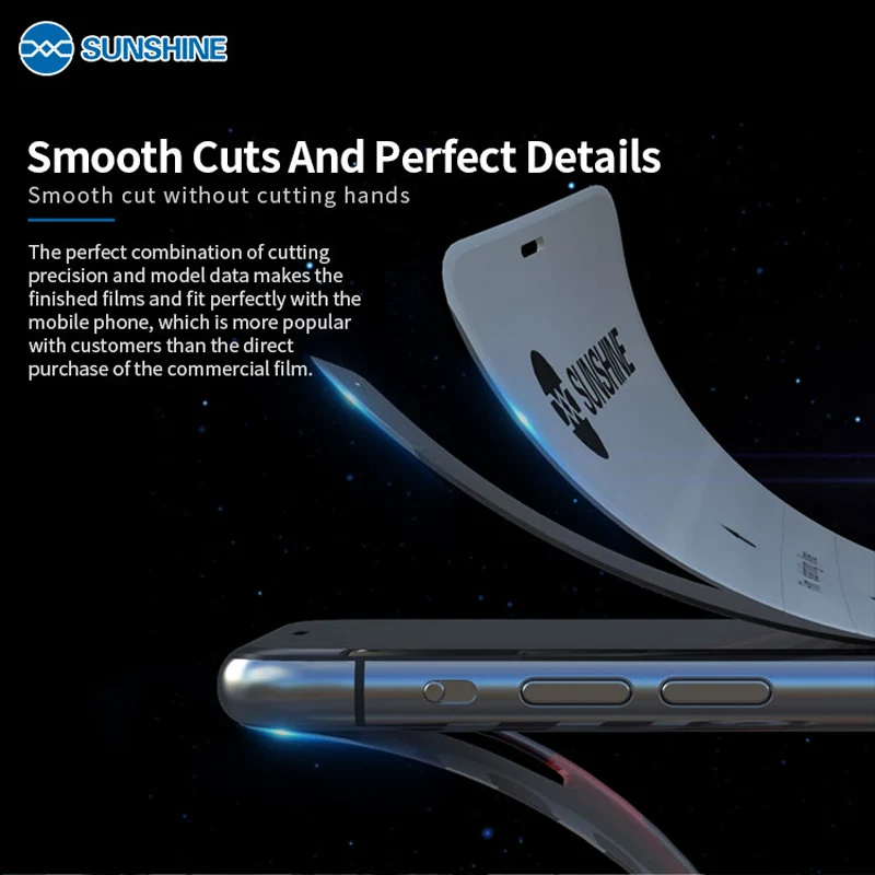 ROCK 3 in 1 Foldable Wireless Charger 10W Fast ?SS-890C Sunshine Auto Film cutting machine mobile phone tablet front glass back cover protect film cut tool protective tape