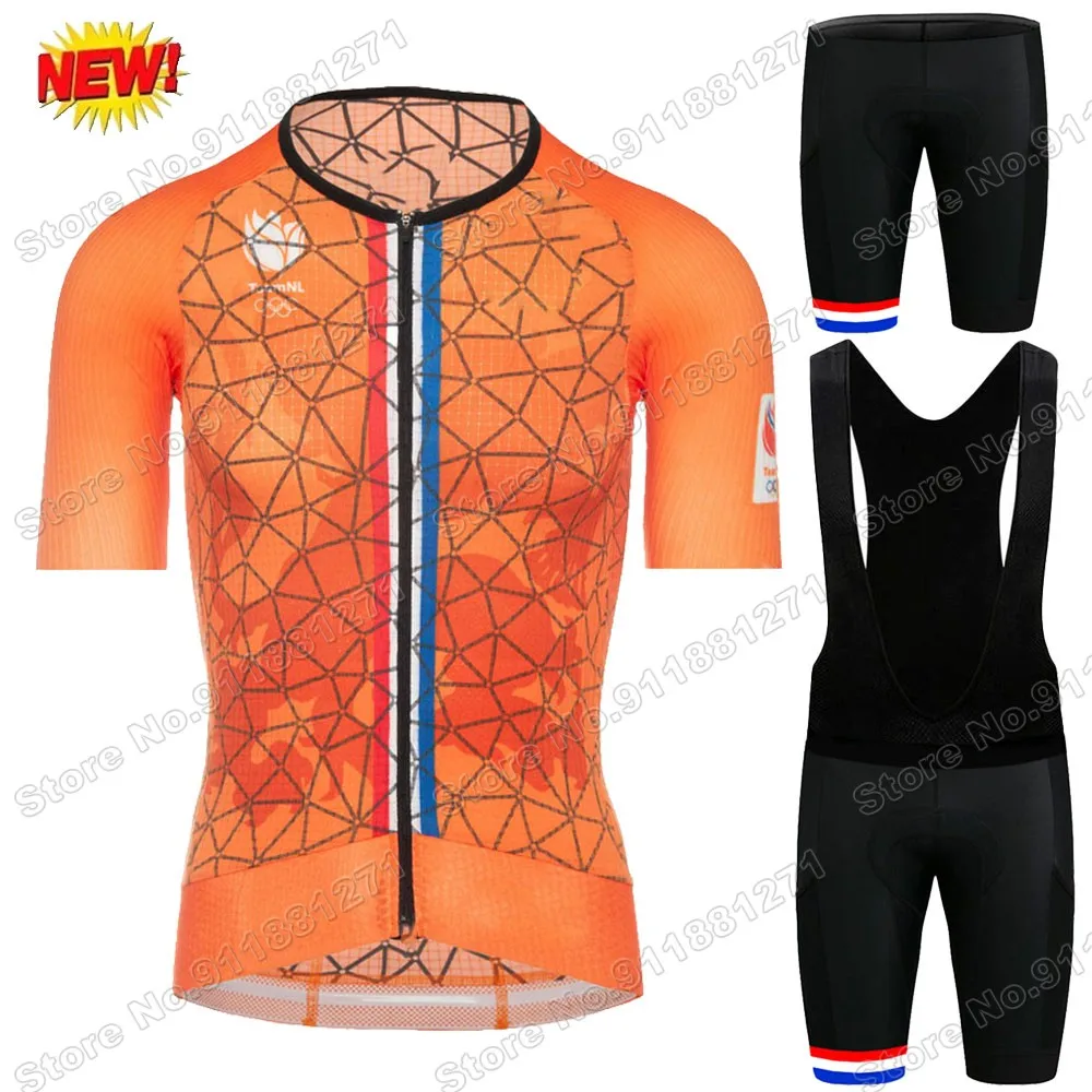 2021 Netherlands National Team Cycling Jersey Set Men's Dutch Cycling