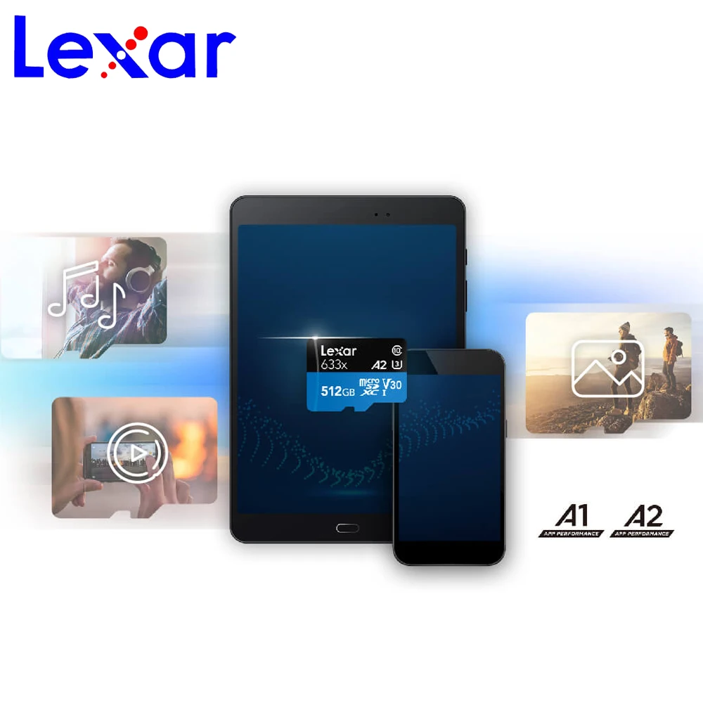 Карта памяти Lexar SD 633x95M флэш накопитель micro sd 512 ГБ ТБ microsd для дрона спортивной