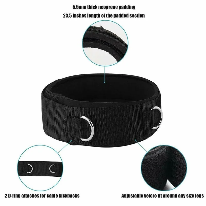 Hot 1 Pair Thigh Strap Neoprene Padded Fitness Legs Cuff Strength Training MVI-ing | Спорт и развлечения