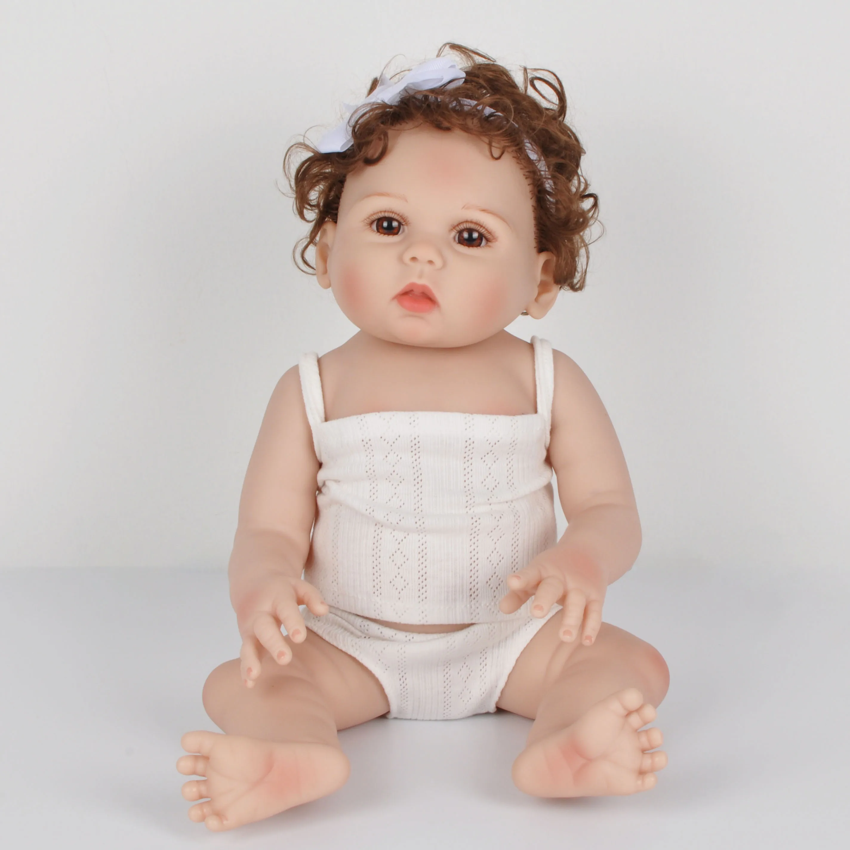 18 дюймов 47 см Reborn Baby Doll полный Силиконовый Bebe Bonecas реалистичный живой ребенок Menino Рождественский подарок игрушки для детей