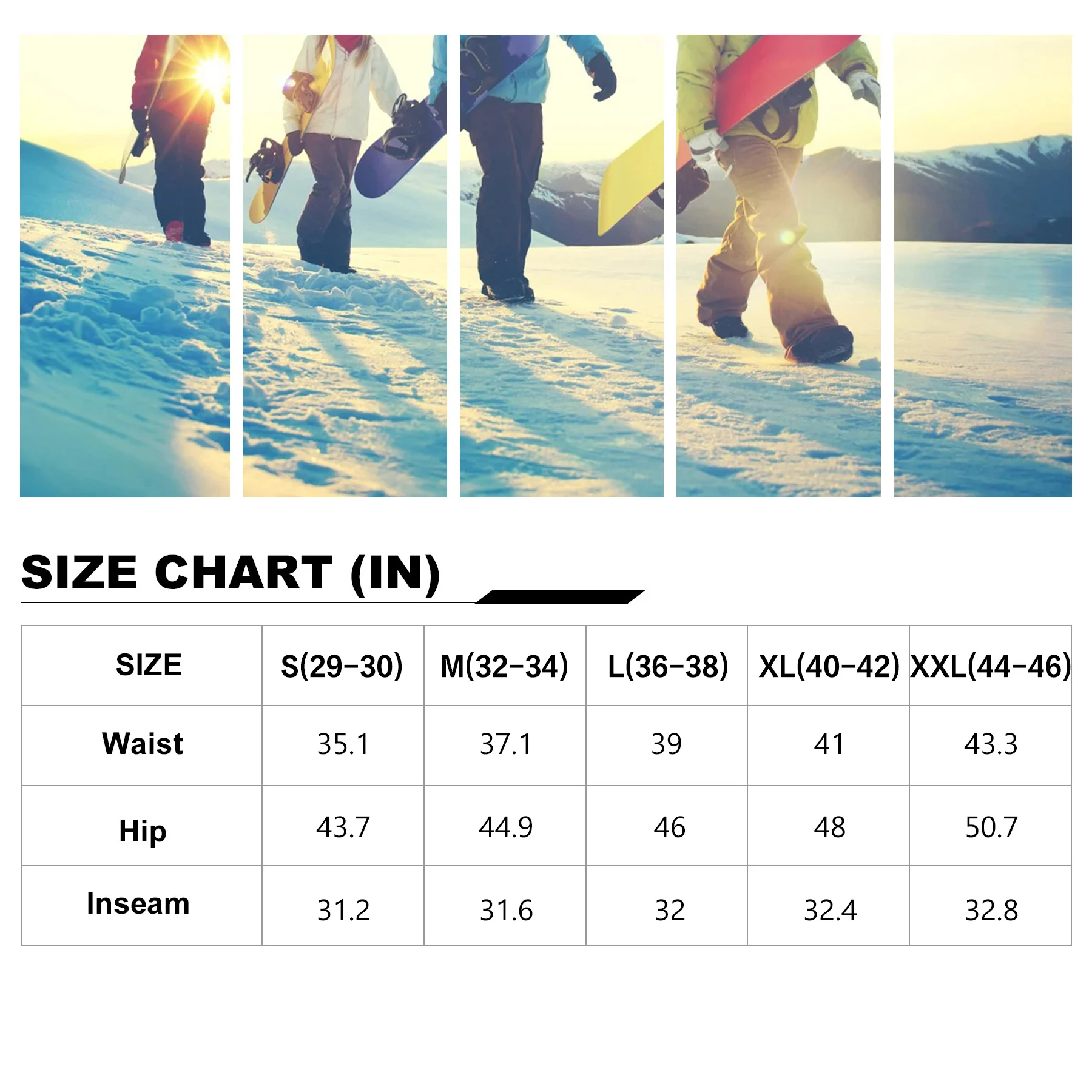 army cargo pants HARD LAND Men's Snow Pants Waterproof Insulated Ski Pants Windproof Durable Snowboard Pants for Winter cargo jogger pants