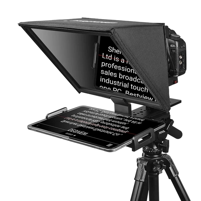 Bestview T12 Foldable Teleprompter For 11 Inch Tablet Ipad Phone Prompter  Interview Speech Prompteur For Dslr Camera Recording - Photo Studio Kits -  AliExpress