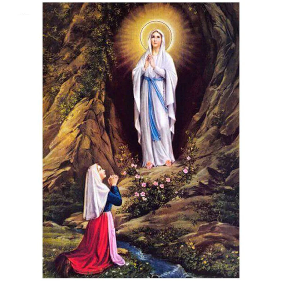 Новинка хит полный 5D DIY Алмазная картина Mary Virgin bless квадратная круглая вышивка