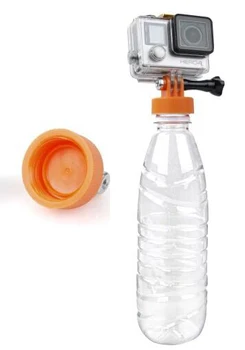 

Plastic Water Bottle Cap Surfing Mount Adapter Connector for Gopro for SJCAM Sports Camera Accessories(Orange)