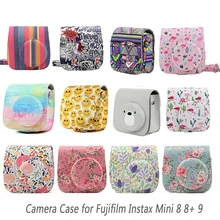 Besegad из искусственной кожи камера защитная сумка держатель чехол для Fuji Fujifilm Instax Mini 8 8+ 9 мгновенная камера s Kit Аксессуары