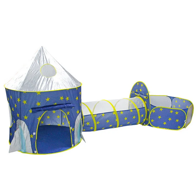 CYSINCOS Large Tent Play House Toys Styles Foldable Children's Toys Tent Three-in-one Crawling Tunnel Toy Ball Pool Outdoor Game - Цвет: 10