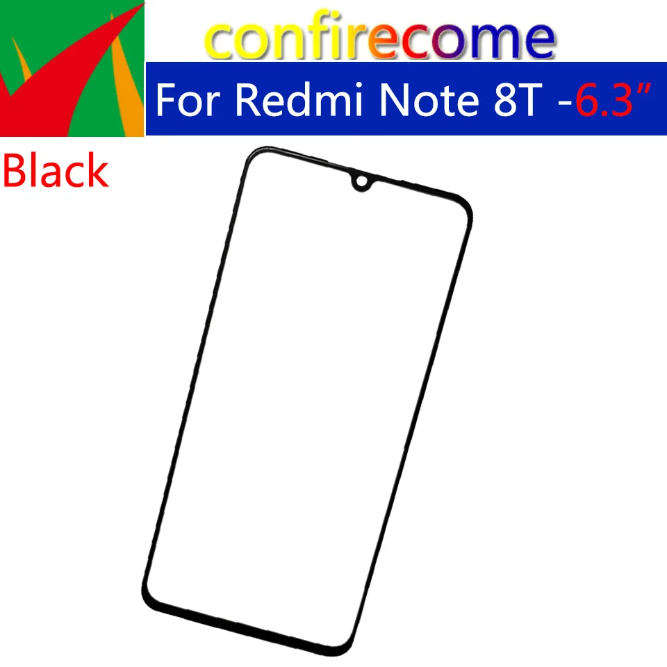 

10Pcs\Lot For Xiaomi Redmi Note 8T Touch Screen Glass Panel Digitizer Front Outer Lens Repair Replacement