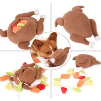 Plush Pet Dog Snuffle Toy Pet Interactive Puzzle Feeder Food Training Iq Dog Chew Squeaky Toys Cute Animal Activity Treat Game 2