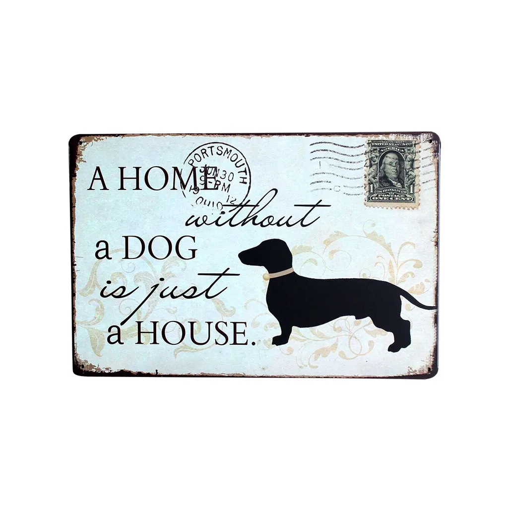 Plaque Metal Vintage Retro Style Signage Metal Plaque Sign Wrought Iron Signage Wall Art Painting Poster Hanger Bar Home Decor