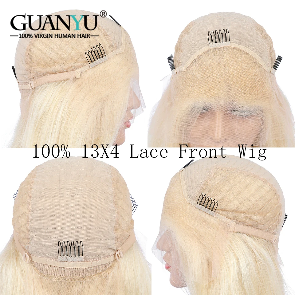 Red Lace Front Human Hair Wig 13X4/6 Brazilian Remy Ombre Blonde 1B 613 Pink Green Blue Purple Colored Wig with Dark Roots