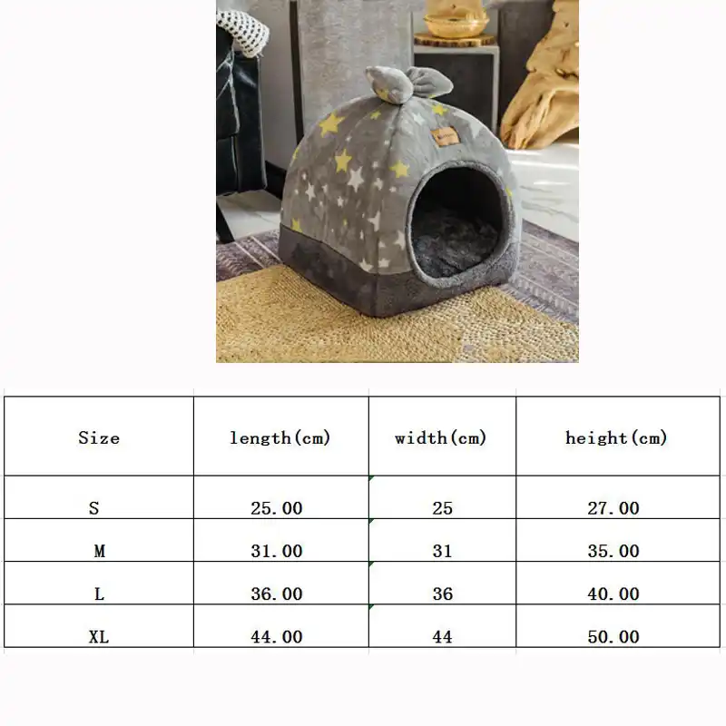 Chat Chaud Grotte Belle Noeud Design Chiot Hiver Lit Maison Chenil Polaire Doux Nid Pour Petit Moyen Chien Maison Pour Chat Cama Gato Aliexpress