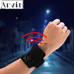 Alarme de sécurité personnelle pour femmes, 120db, dispositif Anti loup, anneau de brassard avec LED, pour filles 
