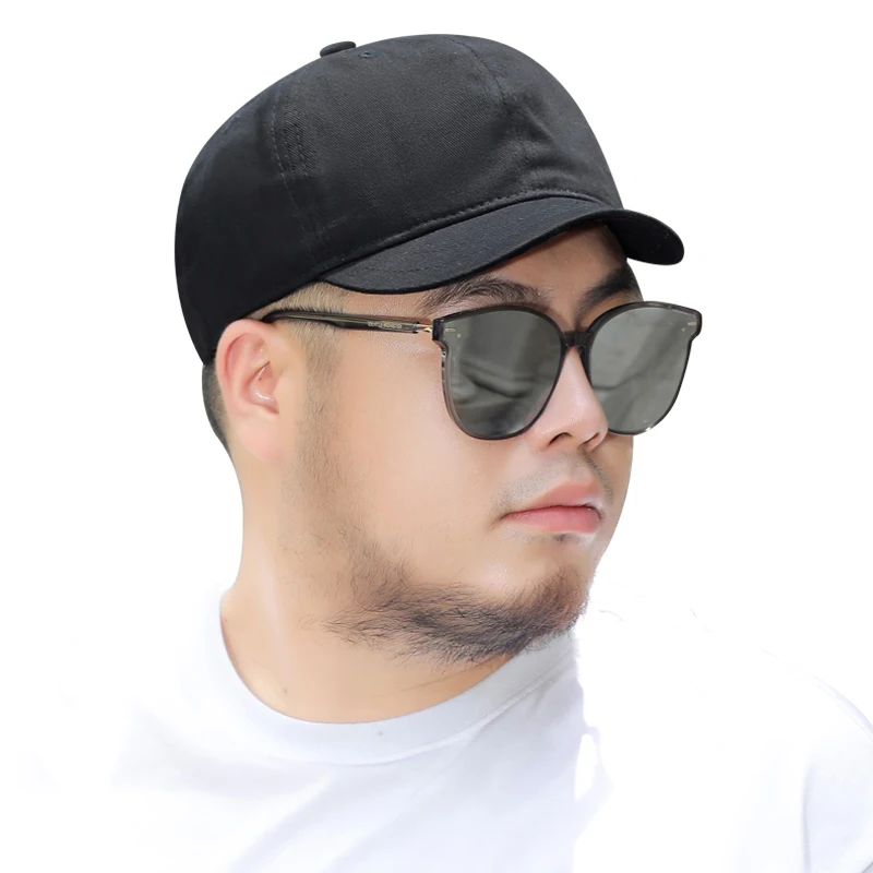 Short Brim Deep Top Large Cap Big Face Man Plus Size Sun Hat Male Summer Outdoors Cycling Cotton Sport Cap 54-60cm 59-65cm