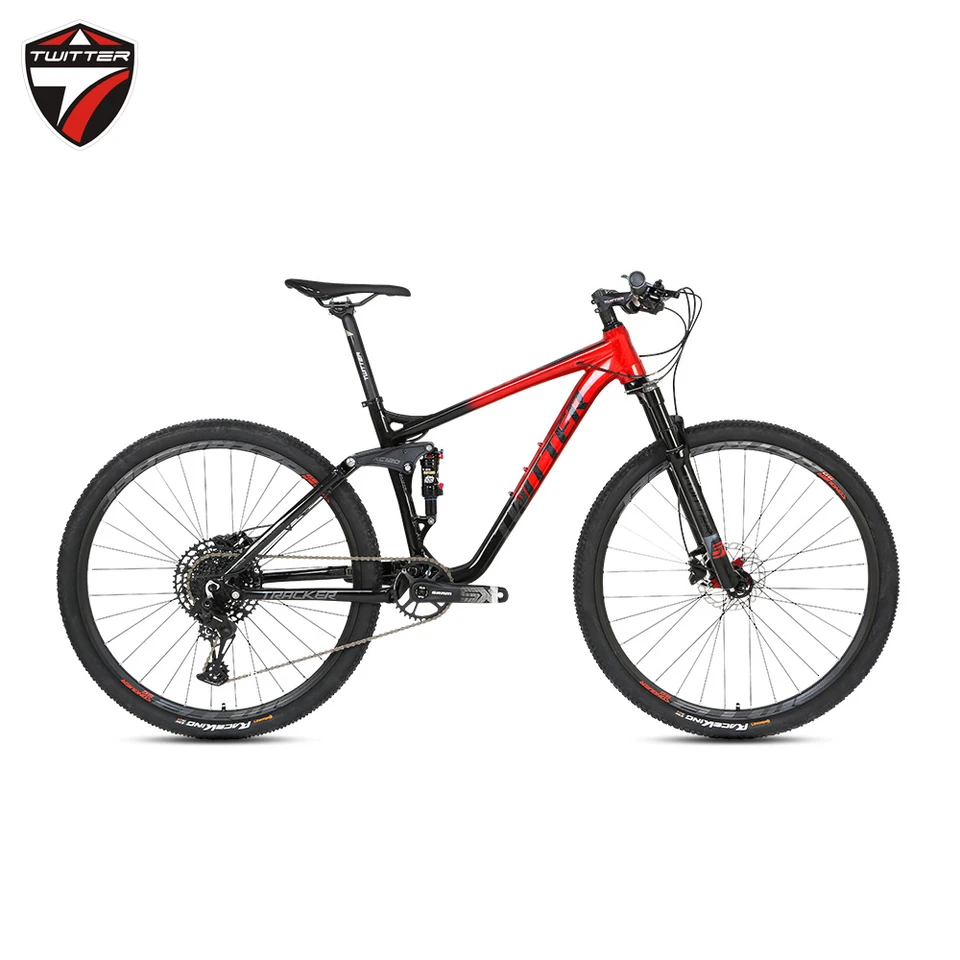 aluminum full suspension mountain bike