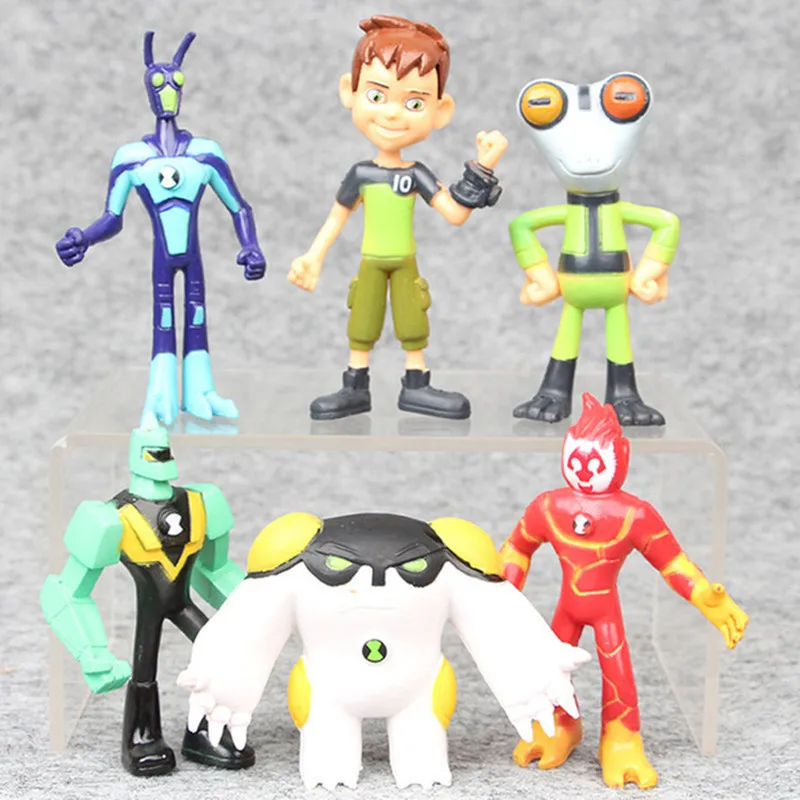 9pcs-set-Ben-PVC-Action-Figure-10-Ben-Tennyson-Four-arms-Grey-Matter-Kineceleran-Diamondhead-Heatblast.jpg_640x640