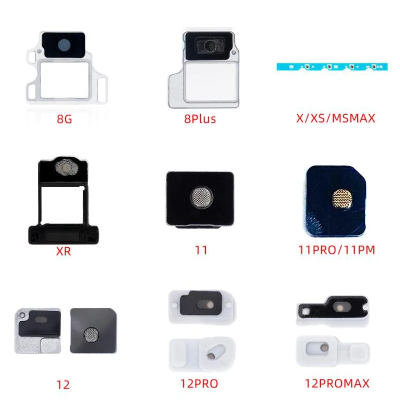 10pcs iPhone 15 14 8 X XS 11 12 13 용 후면 마이크 네트 방진 메쉬..