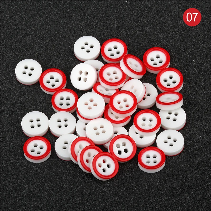 500pcs Resin Round Buttons Sewing DIY Clothing Accessories DIYmaterials Scrapbooking Decals for Kids Crafts Accessories