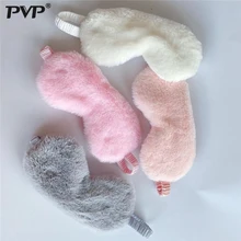 Eye-Cover Eyepatch Plush-Eye-Masks Silk Blindfold Shade 1pcs Nap Travel Rabbit Soft Cartoon